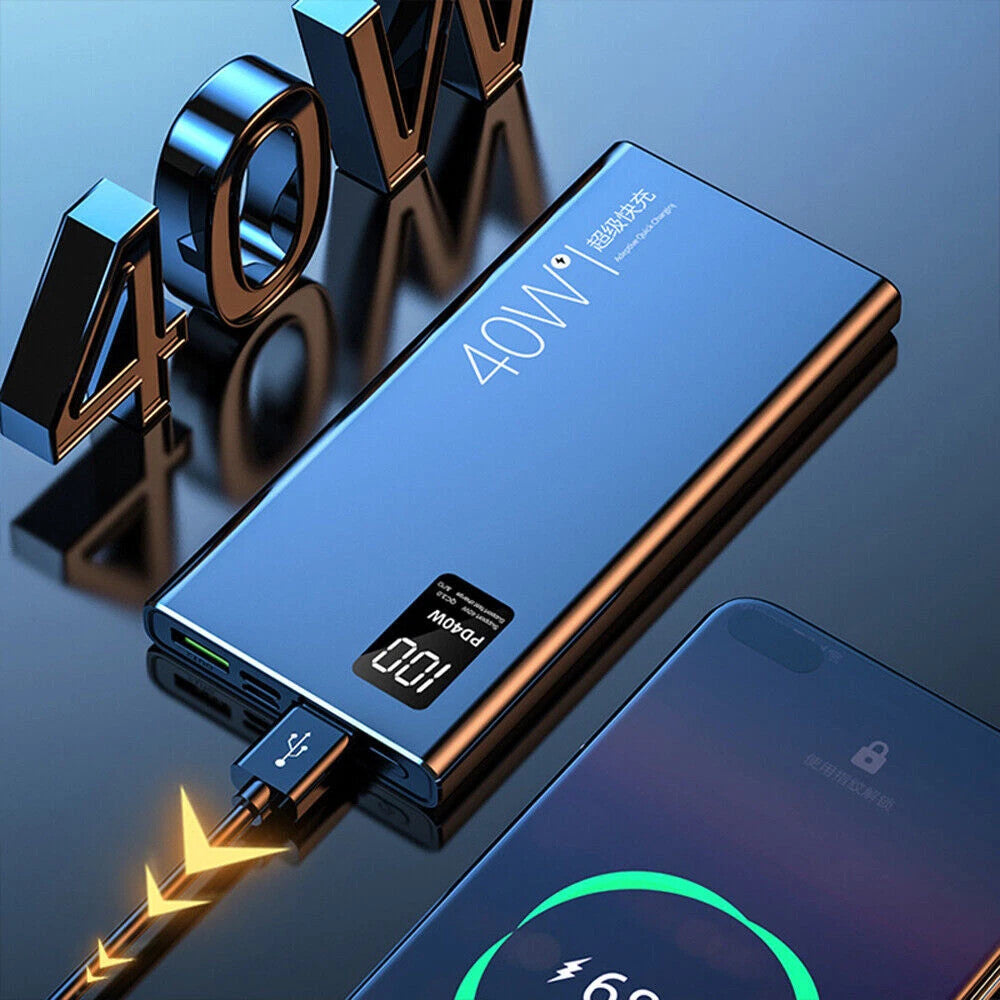 40W 20000mAh High-performance Power Bank, Ultra-fast Charging, Compatible With IPhone, Samsung, Huawei And Other Mobile Phones.