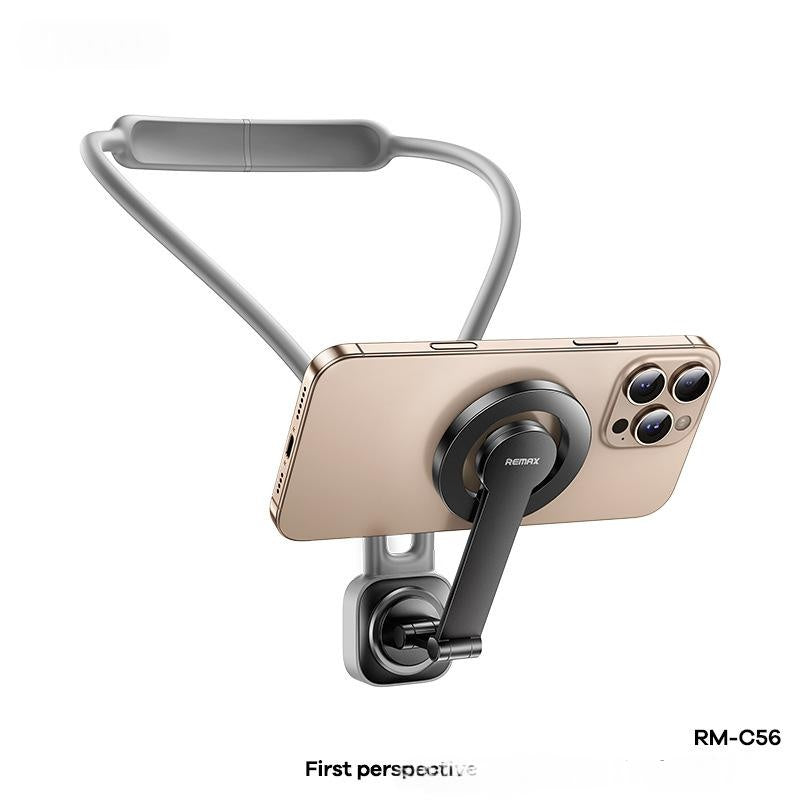 First-person Perspective Neck-mounted Magnetic Phone Holder