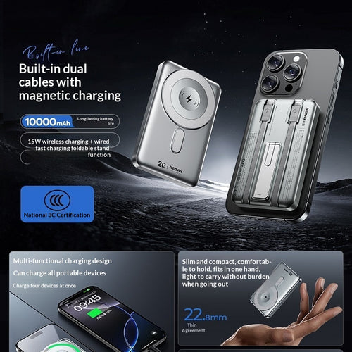 10,000 MAh Magnetic Wireless Charging Power Bank