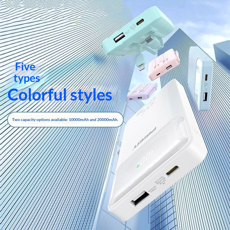 Power Bank With A Built-in Cable And 225W Fast Charging