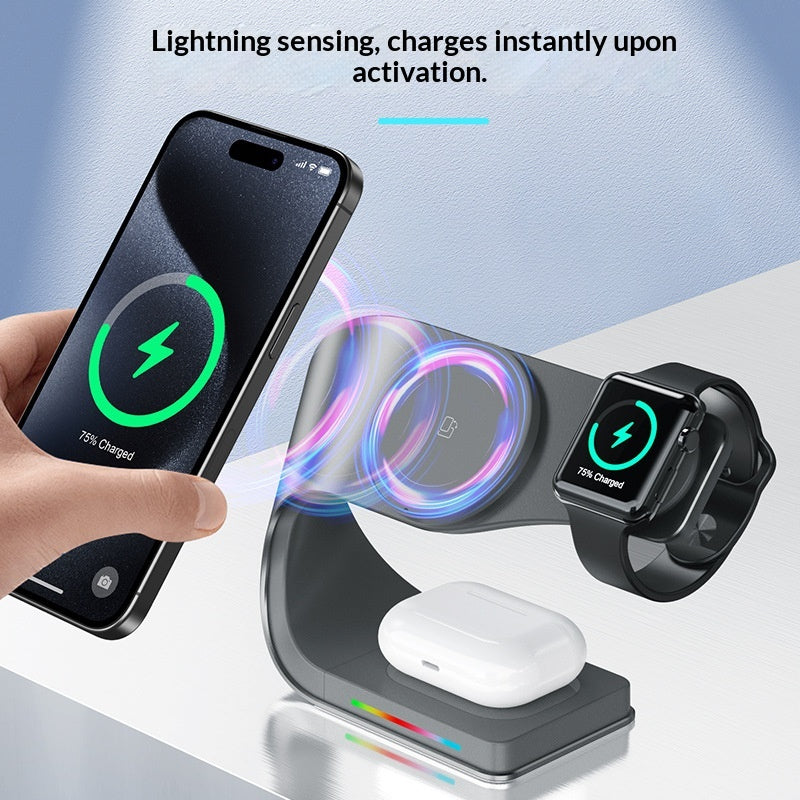 15W Fast Magnetic Wireless Charger - Metal Body