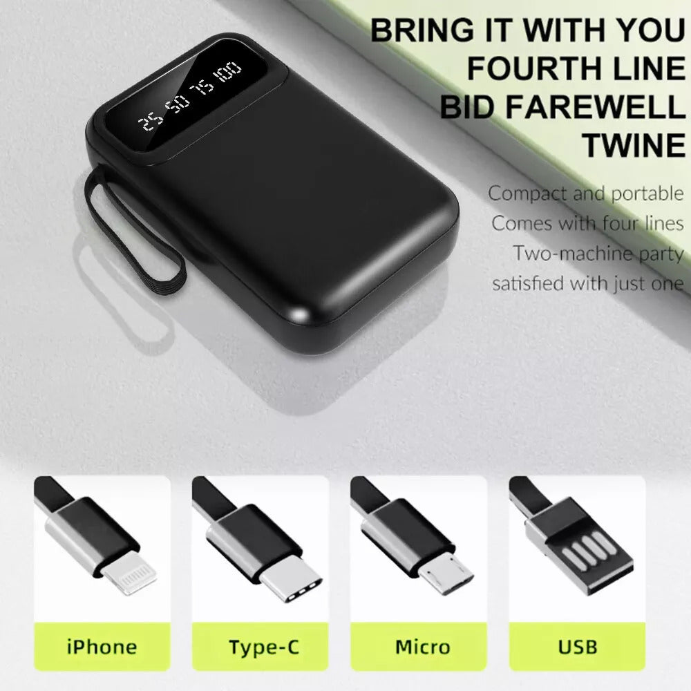 30000mAh Power Bank, Fast USB Charger, External Battery For Mobile Phones DE