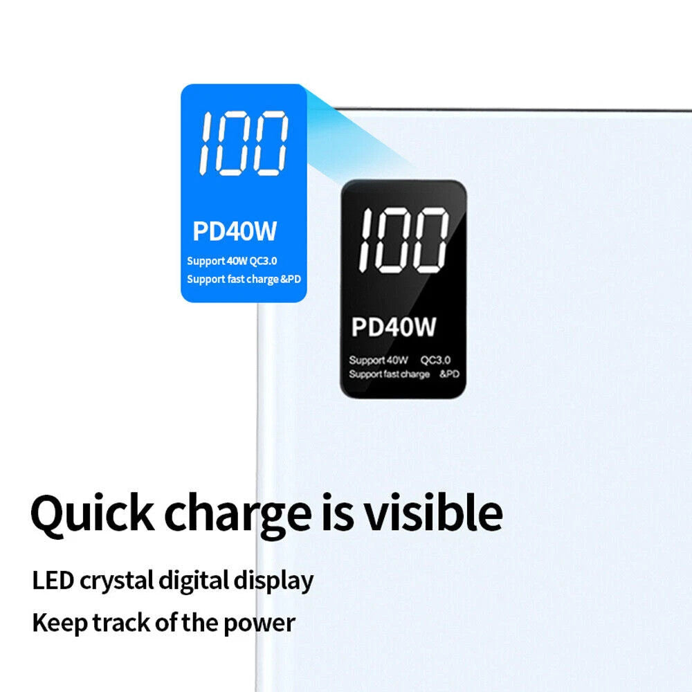 40W 20000mAh High-performance Power Bank, Ultra-fast Charging, Compatible With IPhone, Samsung, Huawei And Other Mobile Phones.