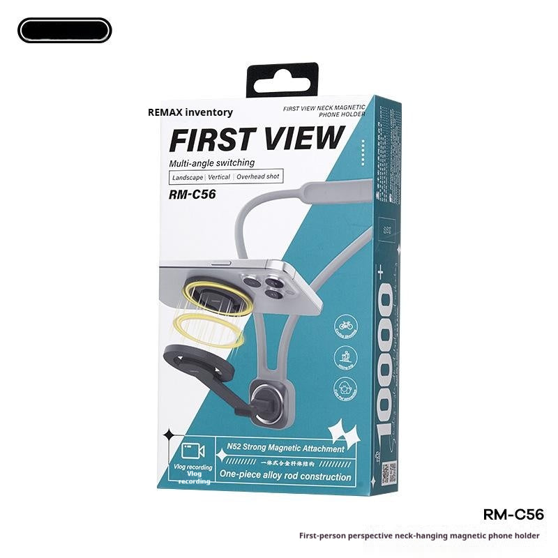 First-person Perspective Neck-mounted Magnetic Phone Holder