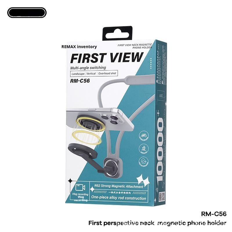 First-person Perspective Neck-mounted Magnetic Phone Holder