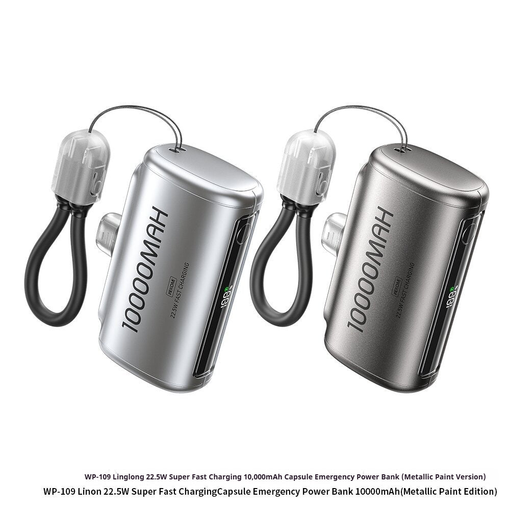 Mobile Phone Fast-charging Power Bank With Built-in Cable