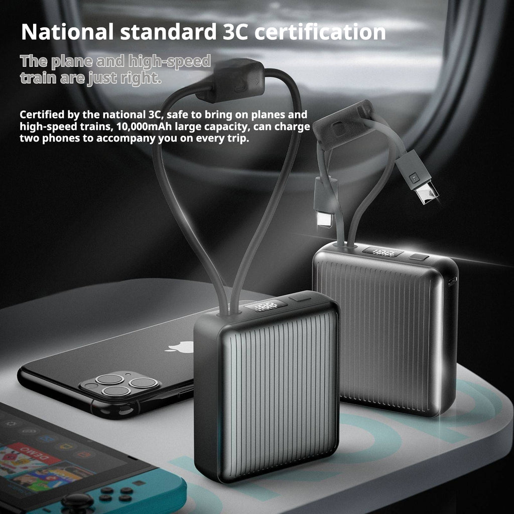 KP-717 Power Bank 3C Certified Digital Battery Display 10,000mAh High Capacity Fast Charging Hot-Selling In Stock
