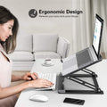 Aluminum Alloy Double-Layer Height-Adjustable Folding Storage Cooling Stand