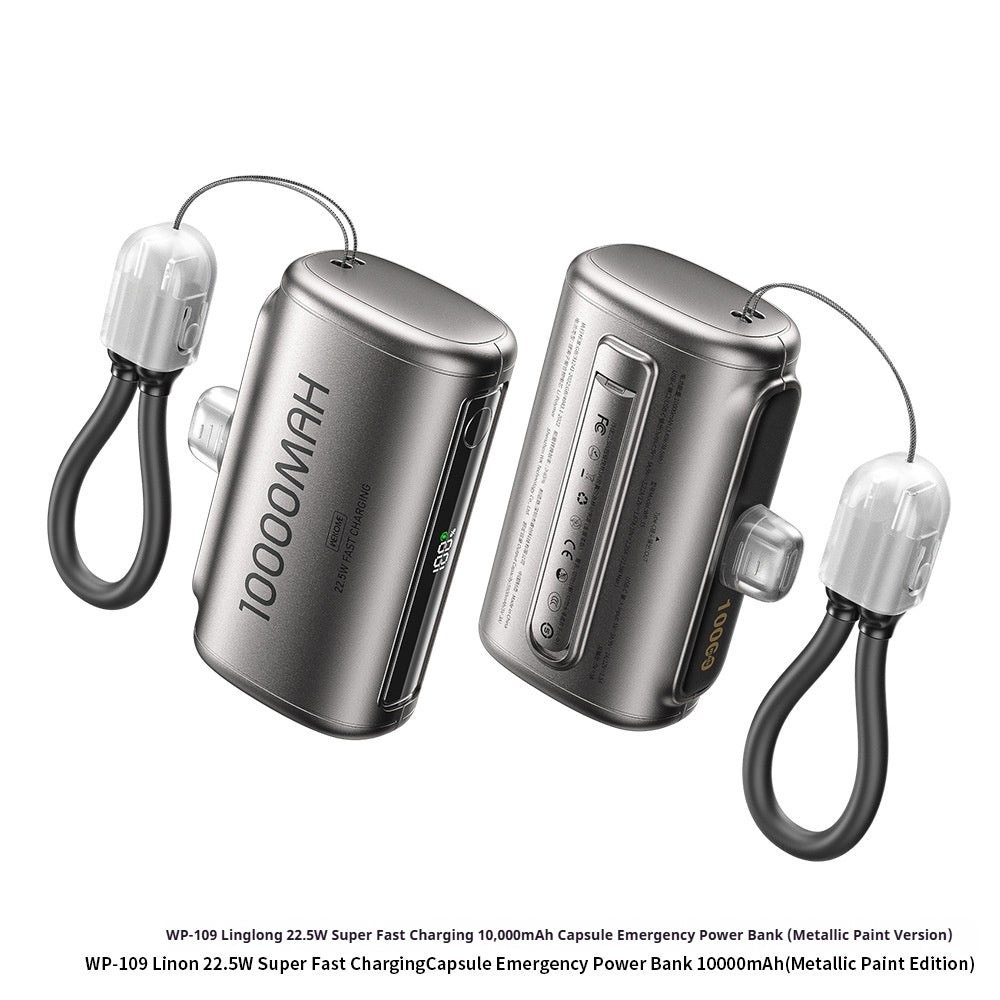 Mobile Phone Fast-charging Power Bank With Built-in Cable