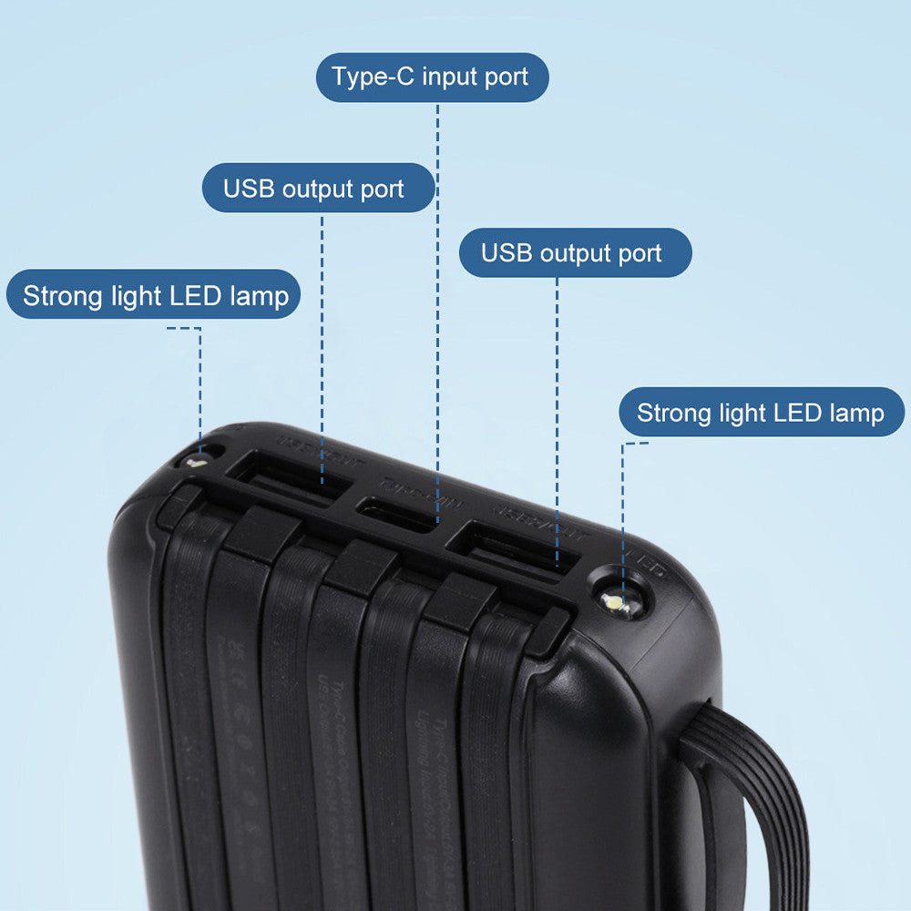 30000mAh Power Bank, Fast USB Charger, External Battery For Mobile Phones DE