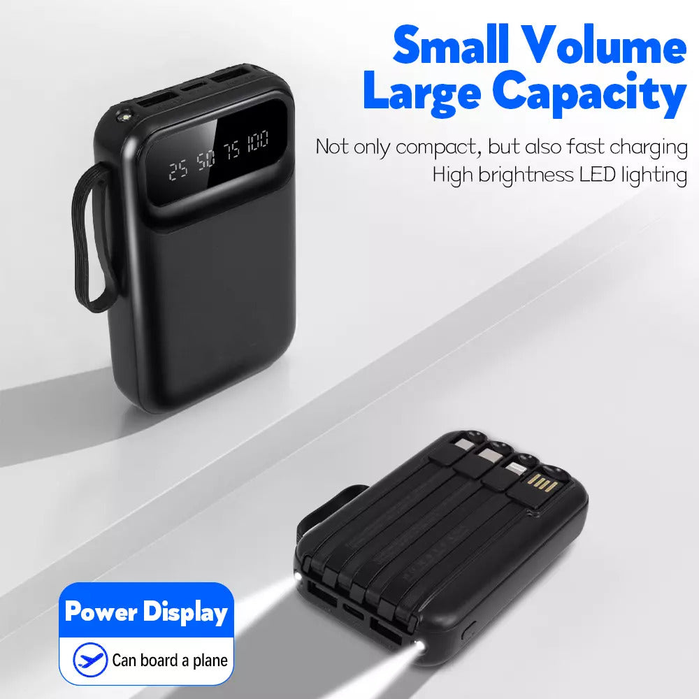 30000mAh Power Bank, Fast USB Charger, External Battery For Mobile Phones DE