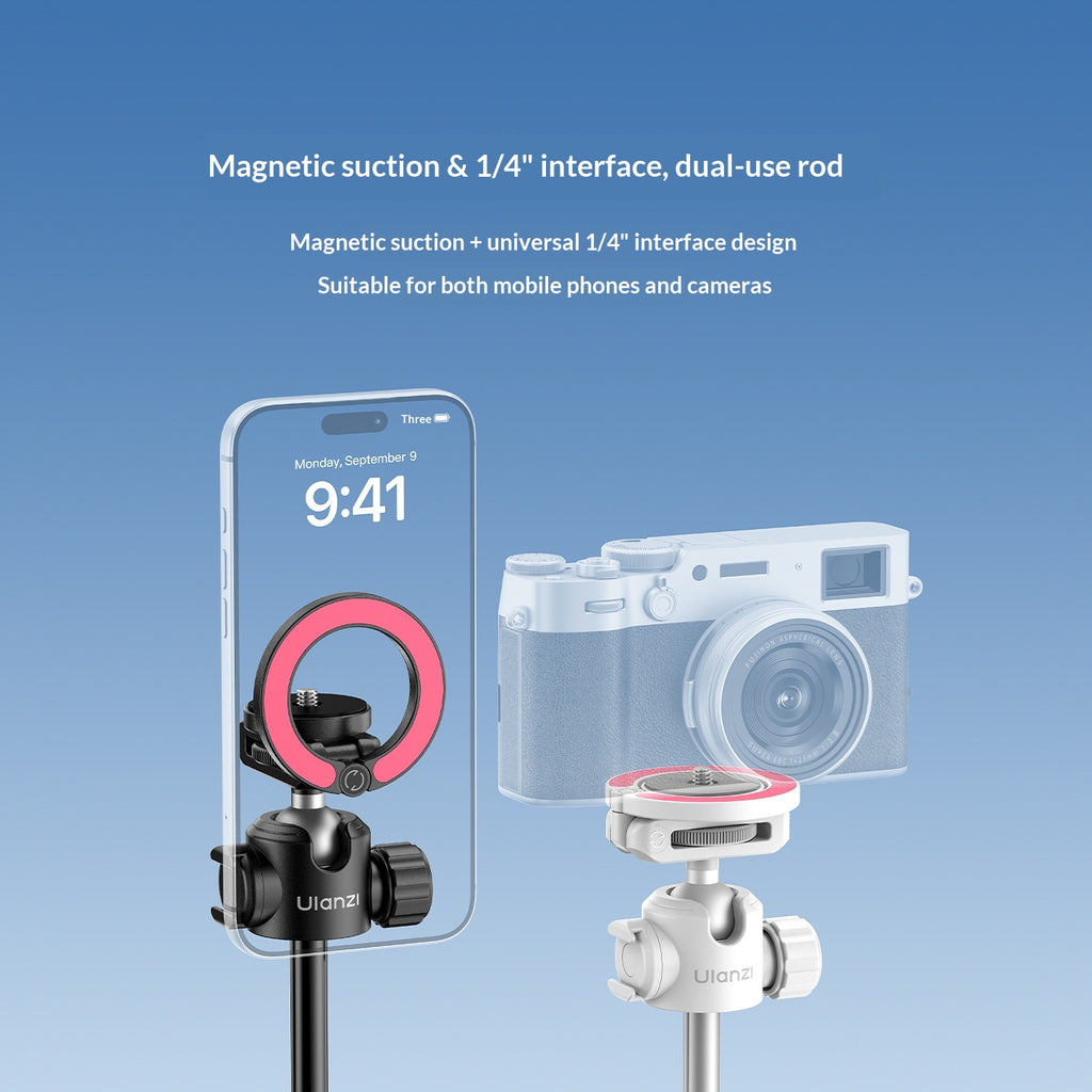 Magnetic Two-in-One Universal Selfie Stick