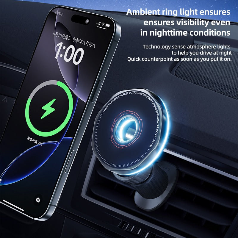 Octagonal Magnetic Phone Mount - Multi-Angle Holder for Car, Desk & Home