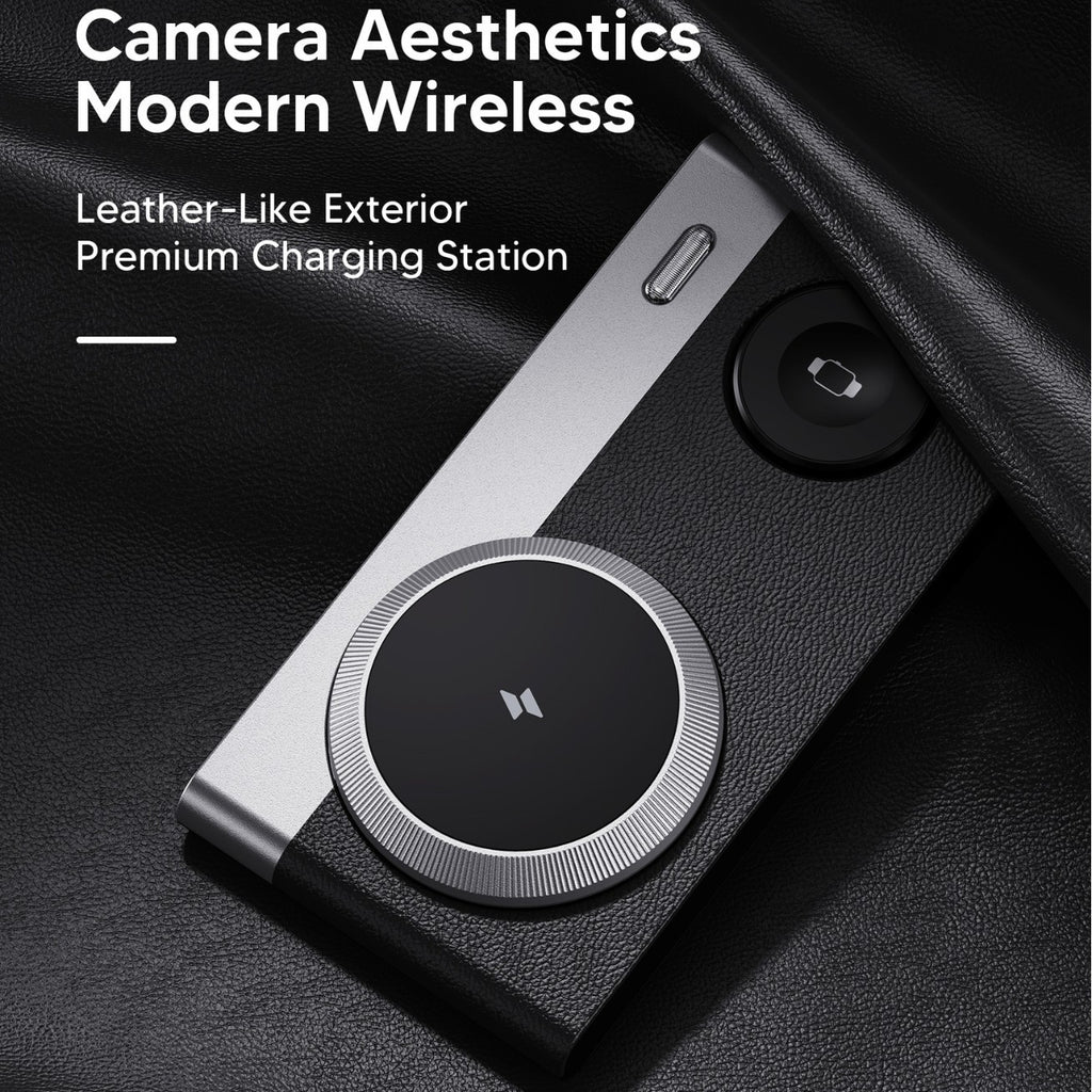 Creative Camera Magnetic-suction Foldable All-in-one Wireless Charger