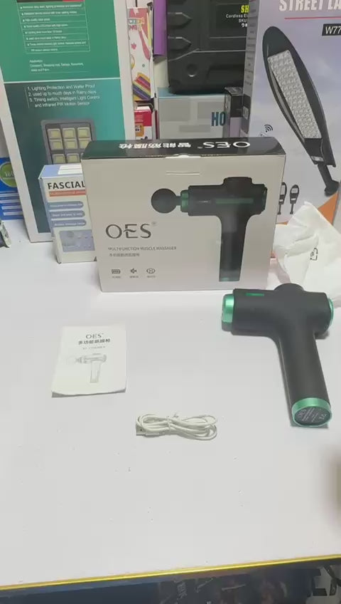 8-in-1 Multifunction Deep Tissue Muscle Massage Gun – Portable & Rechargeable