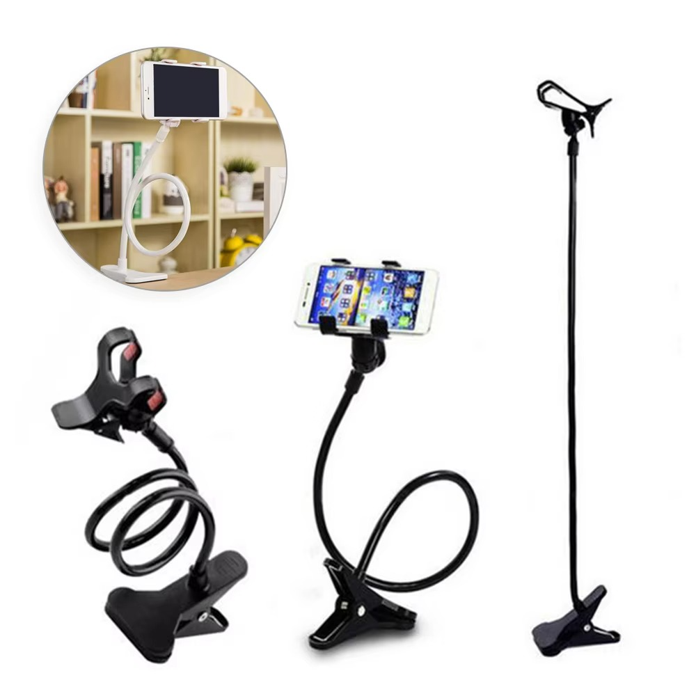 Flexible Snake Mobile Stand – Adjustable Lazy Phone Holder for Desk, Bed & Table (Random Color)