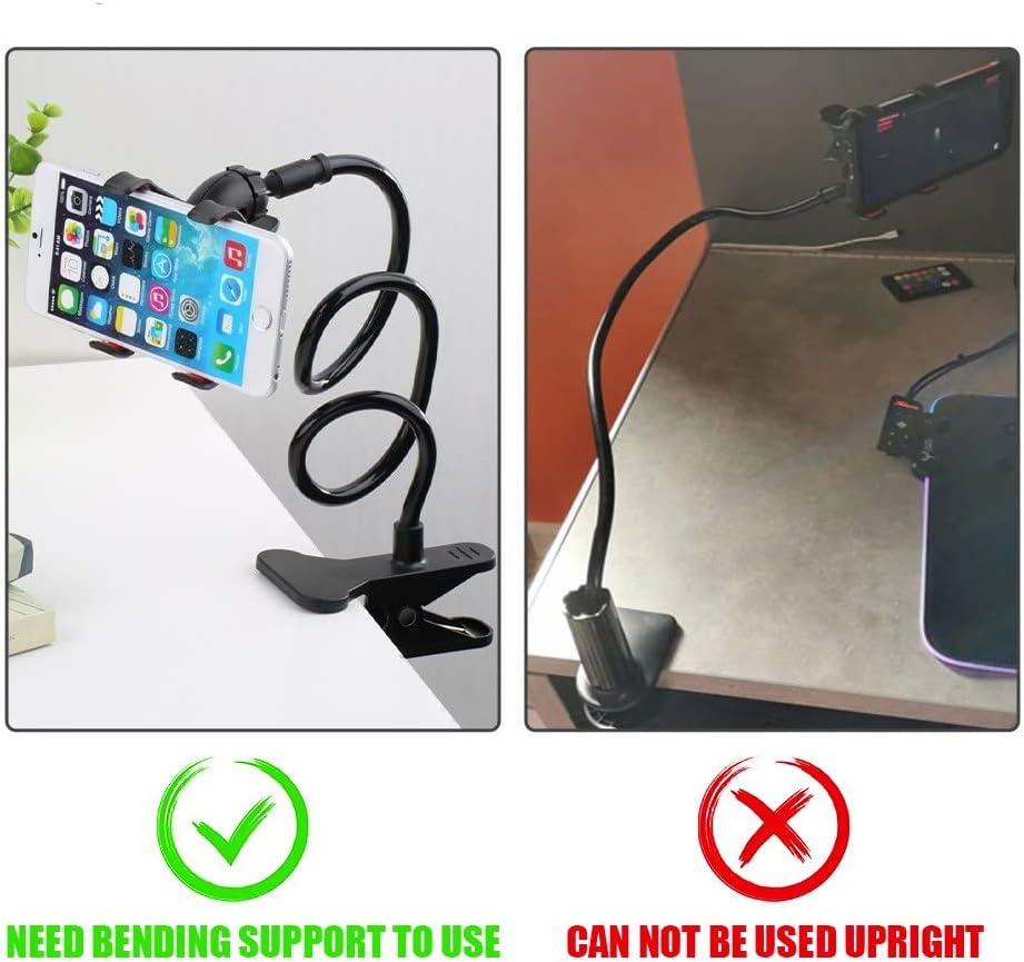 Flexible Snake Mobile Stand – Adjustable Lazy Phone Holder for Desk, Bed & Table (Random Color)