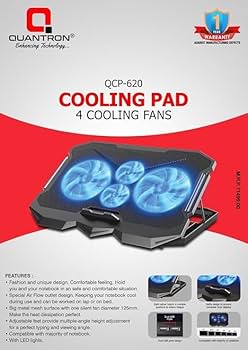 Laptop Cooling Pad with LED Fan